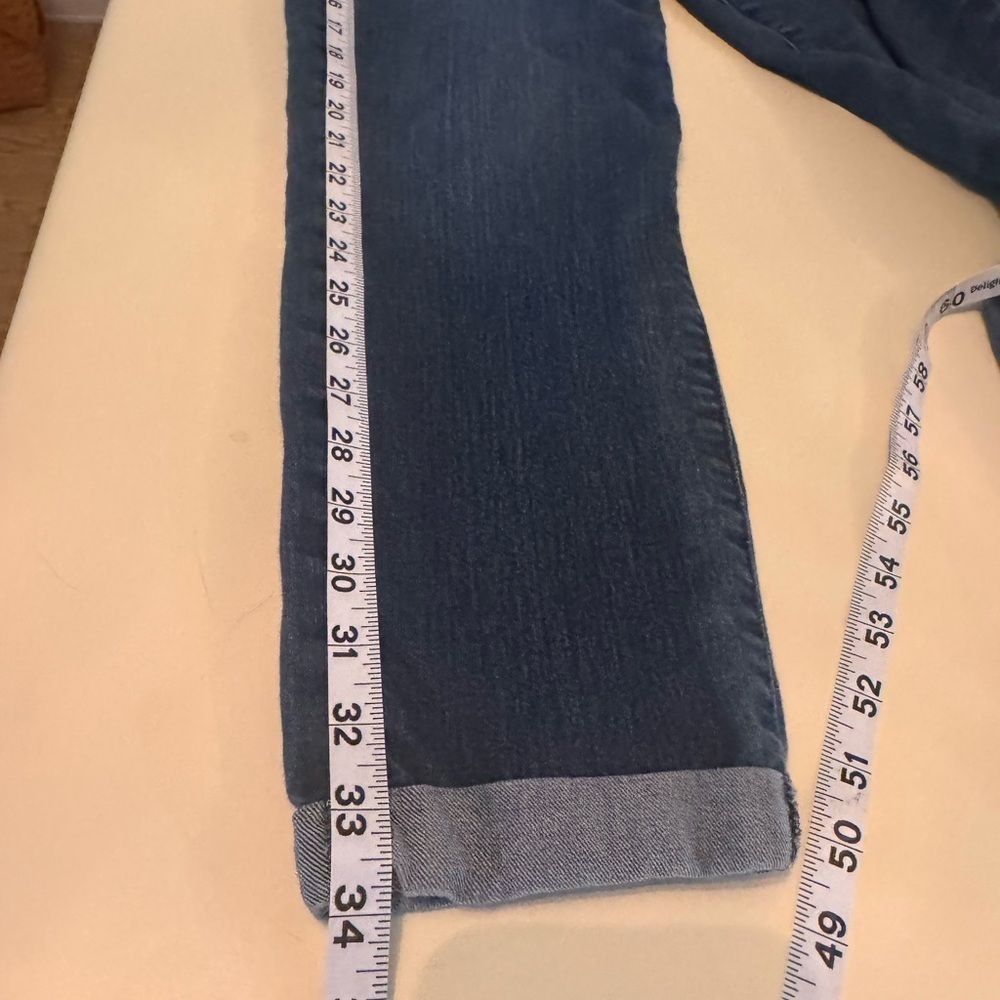PAIGE Midnight Blue Cropped Jeans size 29 good used condition - Picture 5 of 5
